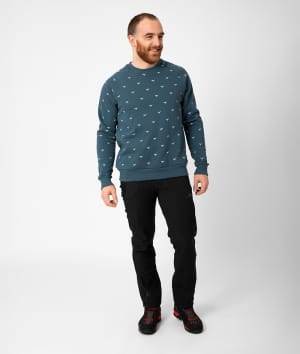2117 7812944 unisex men women kuse printed cotton sweater navy blue a