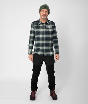 2117 7851927 7822912 men sveg stojby flannel shirt outdoor pants black forest green a