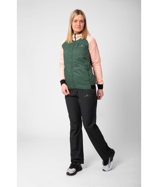 7613909 Krusbo light padded jacket forest green front