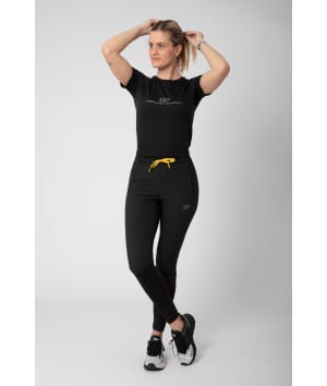 7953921 Luttra Mesh top short black front