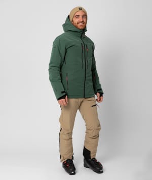 2117 7513931 7523931 men ebbared light padded ski jacket pants kit brown forest green a