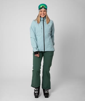 2117 7613922 7623922 women edum light padded ski jacket pants forest green ocean blue a 1