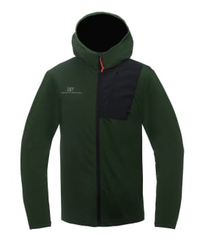 2117 7813937 boy child skoges powerstretch fleece hoodie jacket forest green a