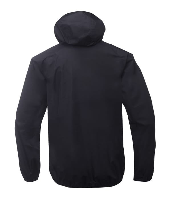 2117 7614907 women klacken 2,5 layer rain jacket black front